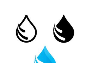 water drop Logo Template vector water icon design