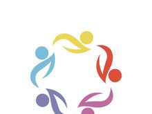 Community, network and social icon design template