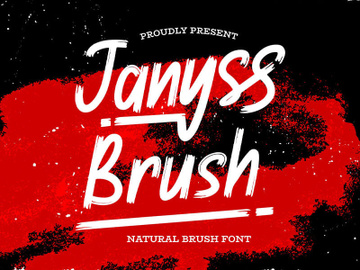 Janyss Brush - Natural Brush Font preview picture