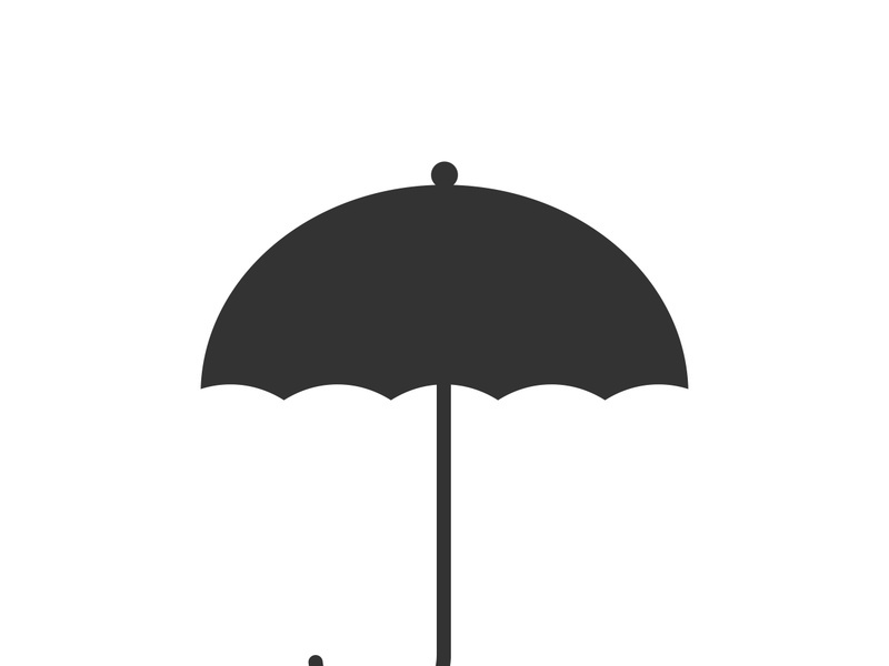 Umbrella icon logo design vector illustration