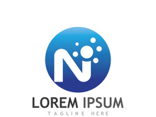 initial letter N logo with modern concept.