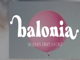 Balonia font preview picture