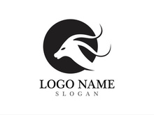 Goat logo template vector icon illustration design