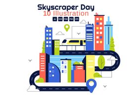 10 Skyscraper Day Illustration preview picture