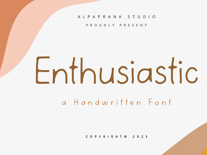 Enthusiastic - Handwritten Font