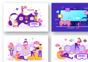 18 Video Game Illustration