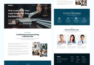 PERGO-Lawyer Creative Landing Page Template