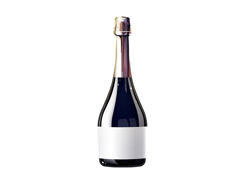 Wine realistic product vector design