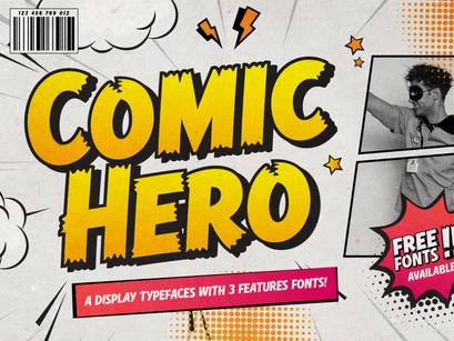 Comic Hero - Free Commercial Cartoon Display Typeface