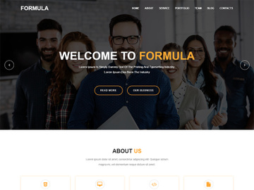 Html Website Template, Html Website Theme, Business Template, Consulting Theme, Company Website Template preview picture
