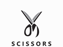 Scissors Logo Design Icon Template. Modern simple design. barber tools. Vector Illustration