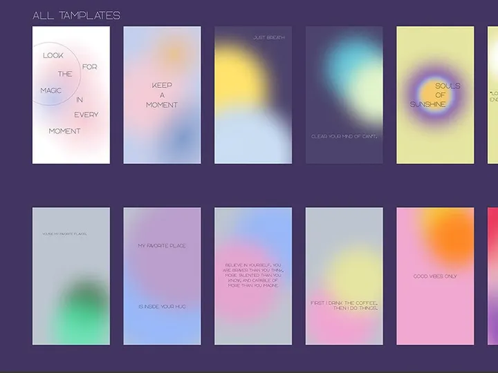 Instagram Post Gradient Concept