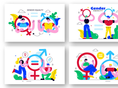 10 Gender Equality Illustration