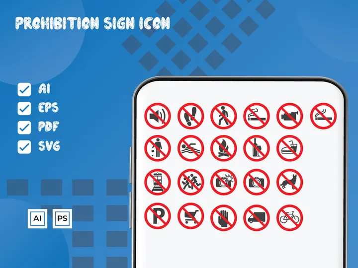 Prohibition Sign icon