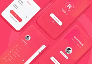 Ramni Free Mobile App UI UX Kit