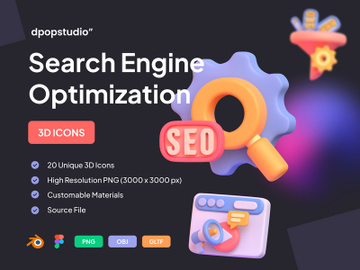 Search Engine Optimization - 3D ICONS preview picture