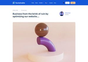 Sustainable Pro NextJs Template to Build Portfolios