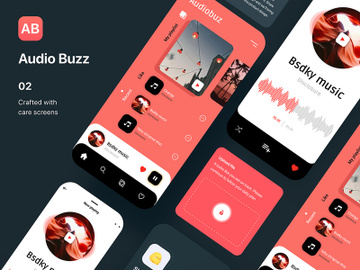 Audio Buzz Music App Concept preview picture