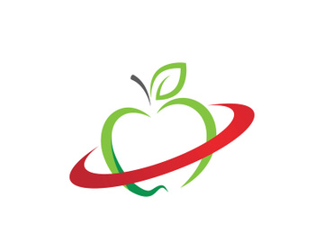 Healthy apple vector icon preview picture