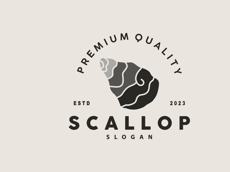 Seashell Logo, Inspirational Scallop Design