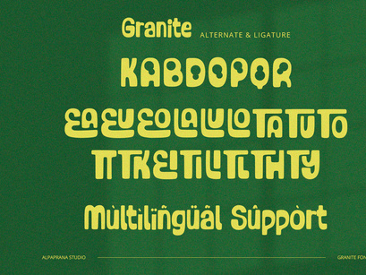 Granite - Bold Display Font