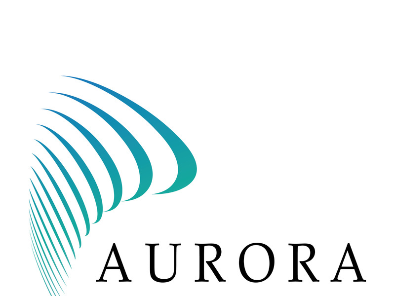 aurora logo design icon illustration vector template
