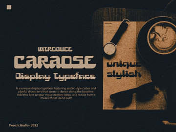 Caraose - Unique Display Typeface preview picture