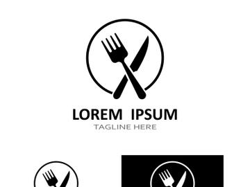 Creative spoon and fork logo. preview picture