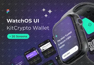 WatchOS UI Kit - Crypto Wallet (Figma)