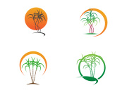 Sugarcane logo vectcr