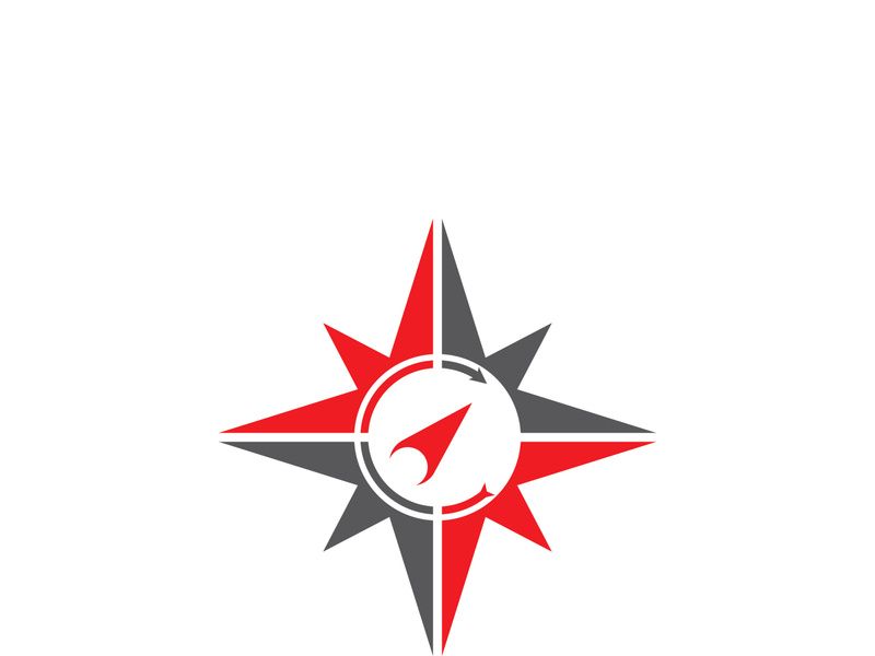 Compass logo template vector icon illustration design