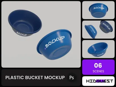 Plastic Bucket Mockup