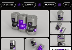 Soda Can Mockup
