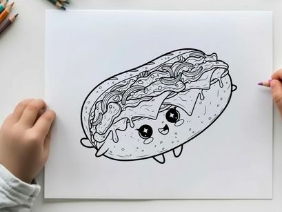 Cute amoeba character smiling vector illustration