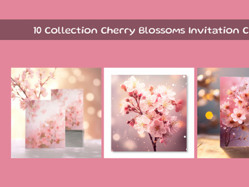 Collection Cherry Blossoms Invitation Card preview picture