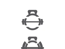Gym Badge icon Fitness Logo Design