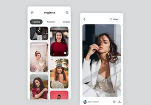 Free Stock Image App UI Kit