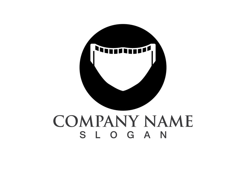 Face protection  Mask Vector logo. Medical Mask logo vector icon illustration design