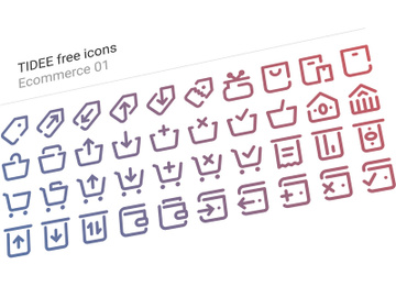 40 Free Tidee Ecommerce vol.01 icons preview picture