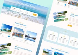Travelgood - Travel Agency Website Landing Page Design