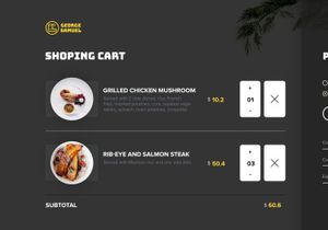 Checkout page