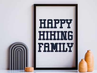 Hiking Stylish - Condensed Slab Serif