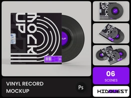 Vinyl Record Mockup preview picture