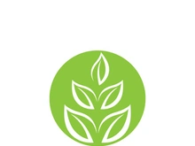 Green leaf ecology nature element vector icon