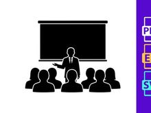 Business presentation speaker training audience seminar leadership