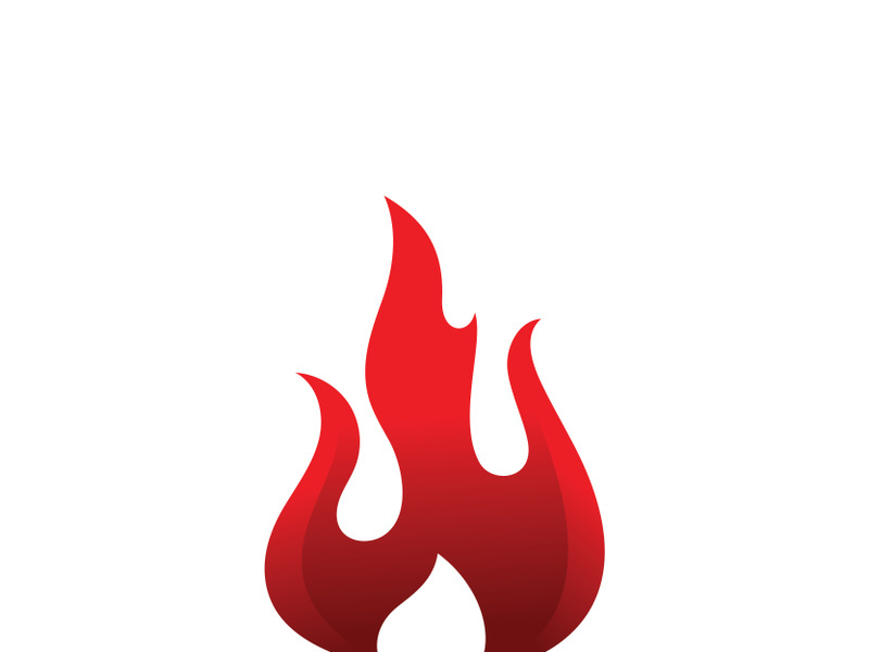 Fire Flame Logo design vector template