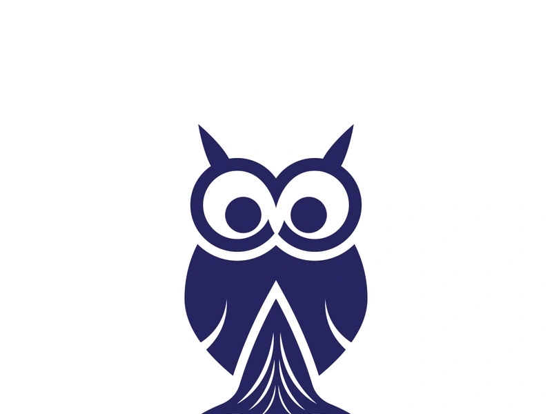 Owl logo icon design animal and simple business abstract vector