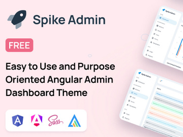 Spike Angular Free Admin Dashboard Template preview picture