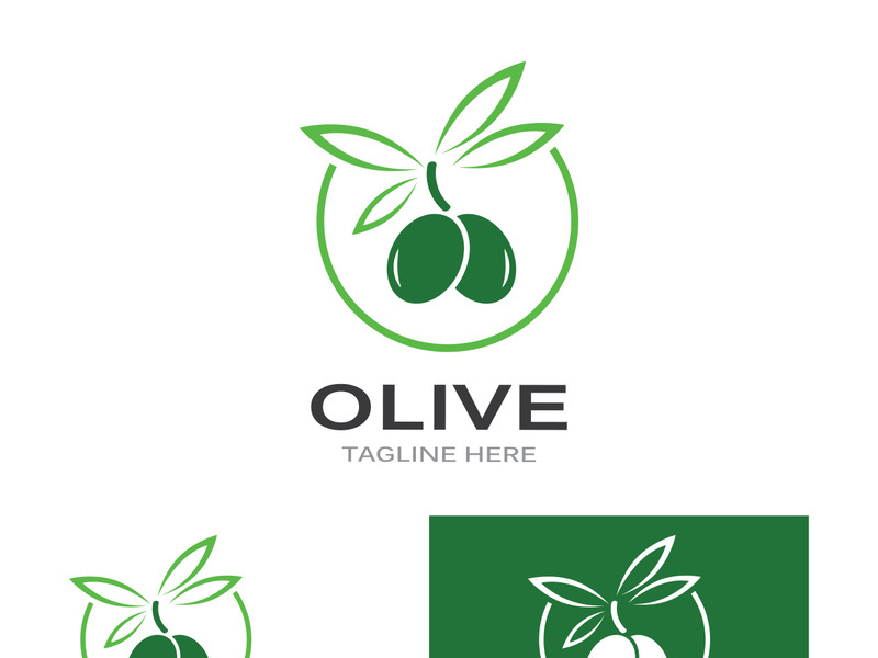 Olive fruit logo design.