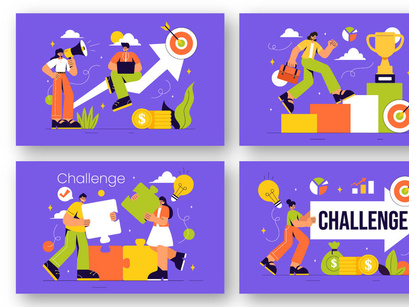 9 Challenge and Overcoming Obstacle Illustration